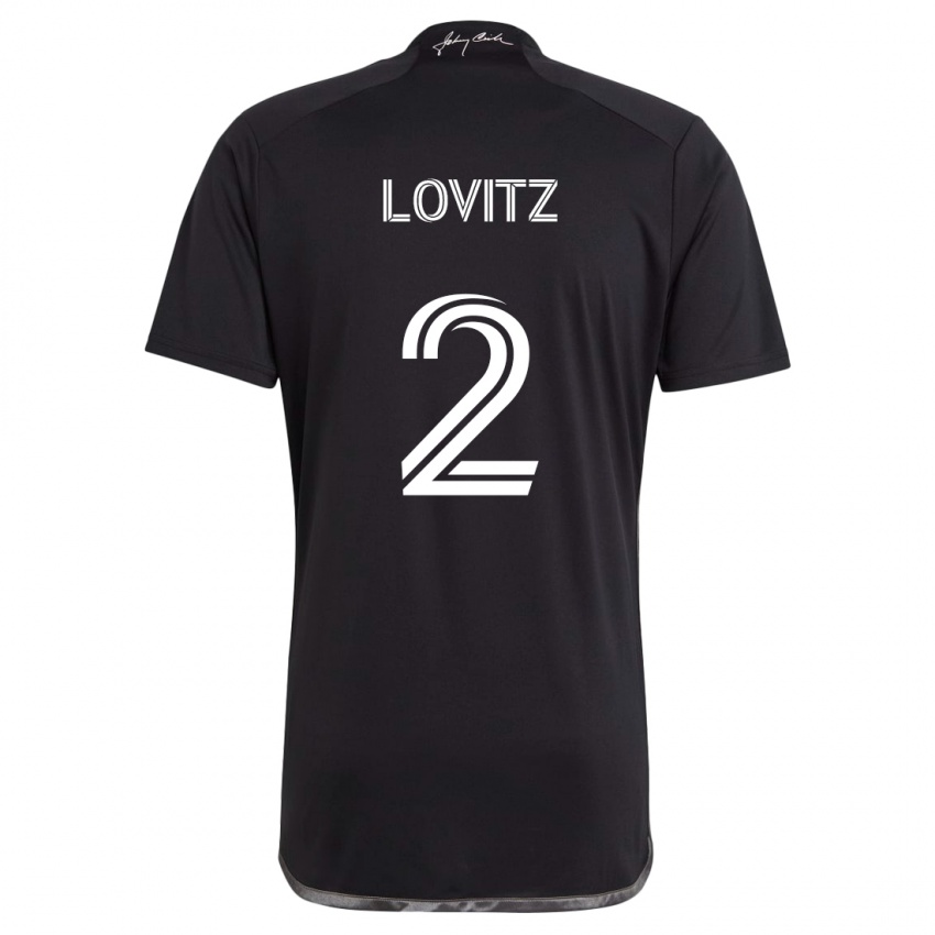 Niño Camiseta Daniel Lovitz #2 Negro 2ª Equipación 2024/25 La Camisa México