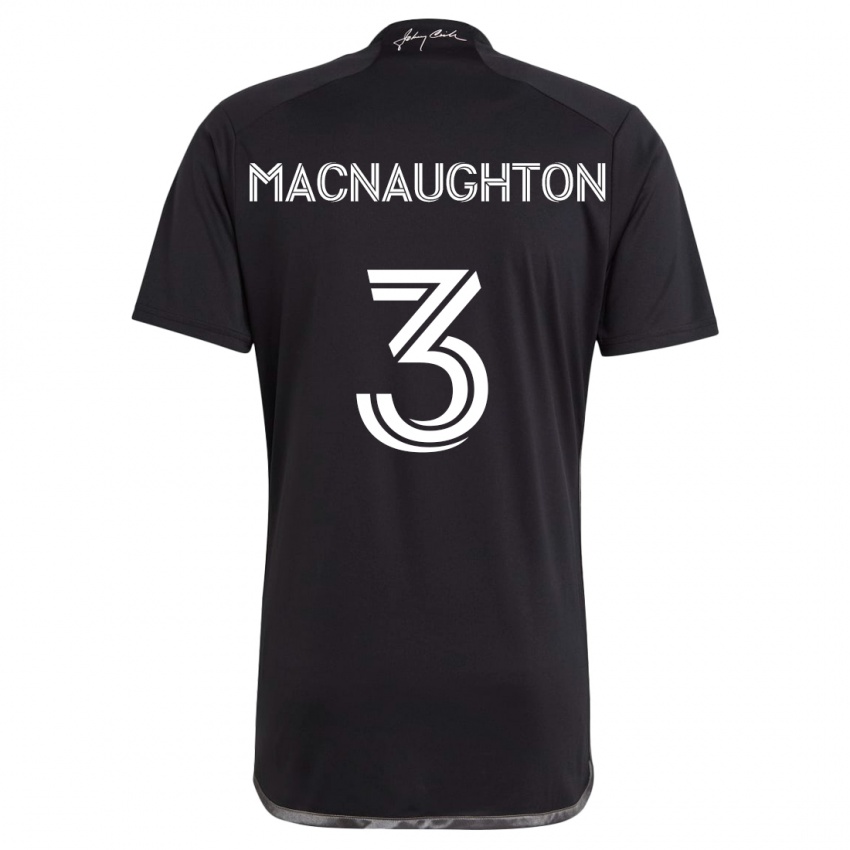 Niño Camiseta Lukas Macnaughton #3 Negro 2ª Equipación 2024/25 La Camisa México