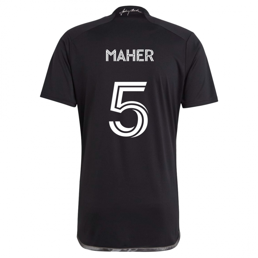 Niño Camiseta Jack Maher #5 Negro 2ª Equipación 2024/25 La Camisa México