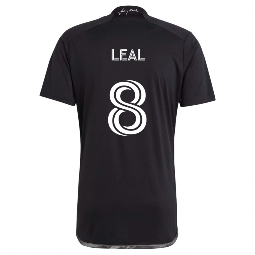 Niño Camiseta Randall Leal #8 Negro 2ª Equipación 2024/25 La Camisa México