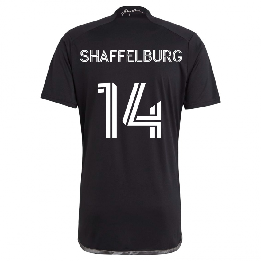 Niño Camiseta Jacob Shaffelburg #14 Negro 2ª Equipación 2024/25 La Camisa México