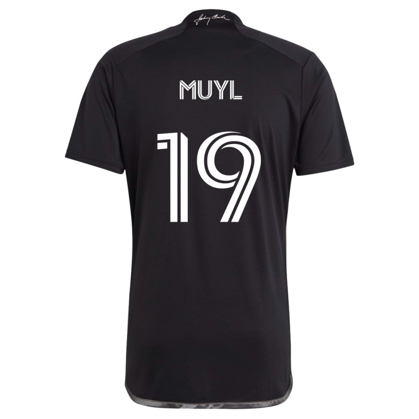 Niño Camiseta Alex Muyl #19 Negro 2ª Equipación 2024/25 La Camisa México