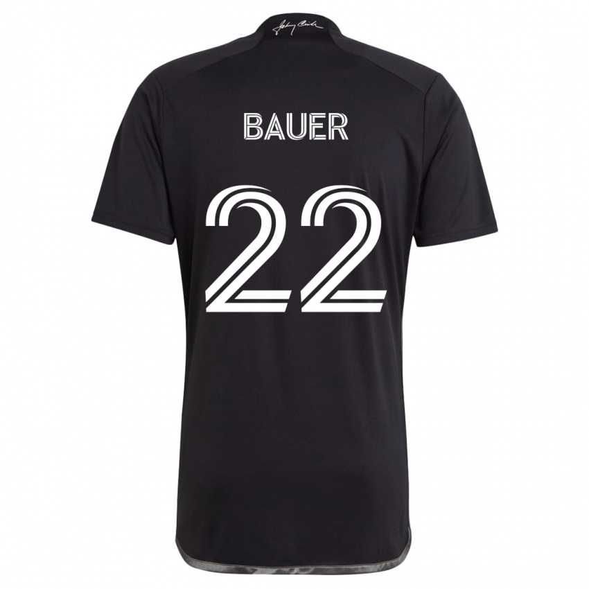 Niño Camiseta Josh Bauer #22 Negro 2ª Equipación 2024/25 La Camisa México