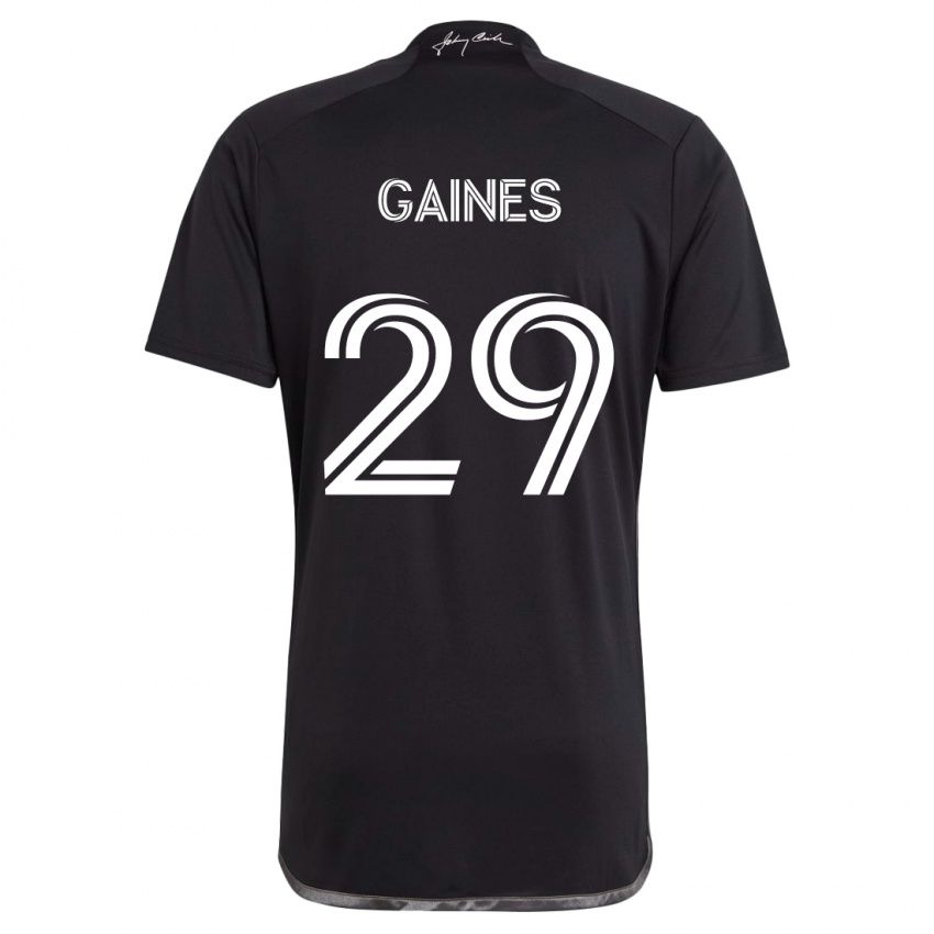 Niño Camiseta Julian Gaines #29 Negro 2ª Equipación 2024/25 La Camisa México