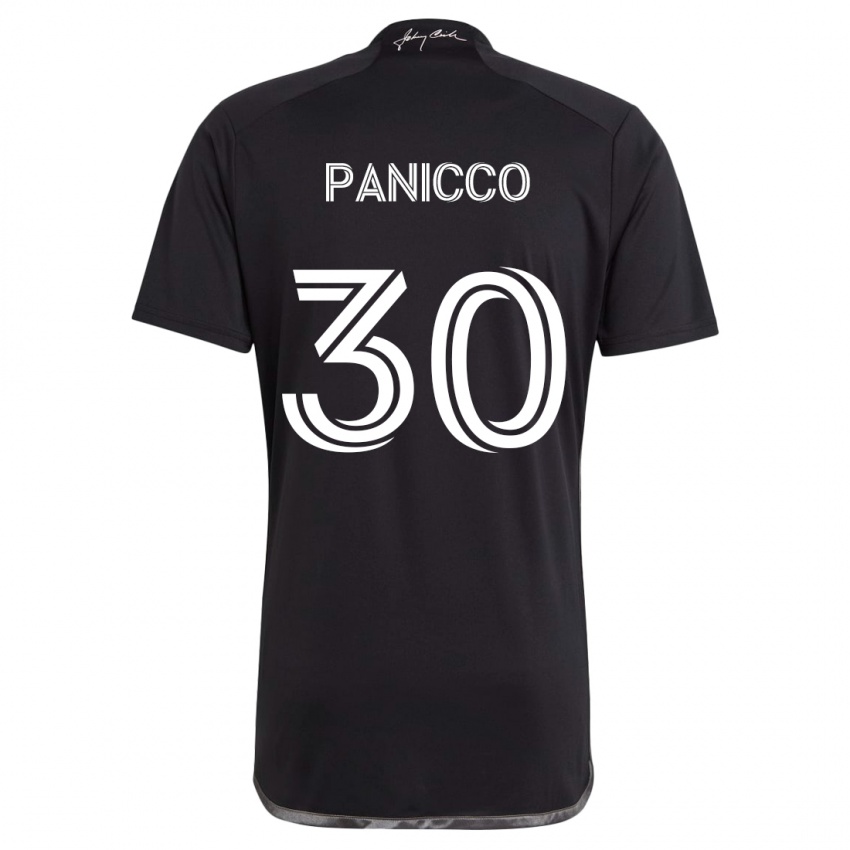 Niño Camiseta Elliot Panicco #30 Negro 2ª Equipación 2024/25 La Camisa México