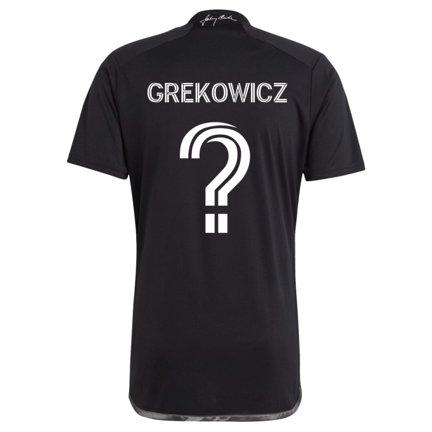 Niño Camiseta Jacob Grekowicz #0 Negro 2ª Equipación 2024/25 La Camisa México