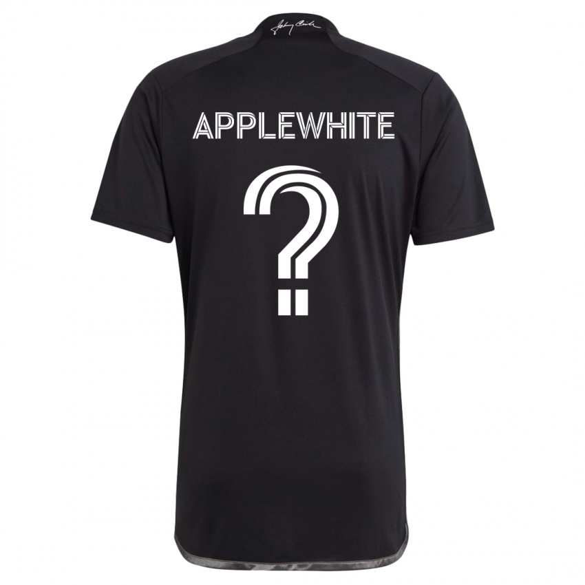 Niño Camiseta Christopher Applewhite #0 Negro 2ª Equipación 2024/25 La Camisa México