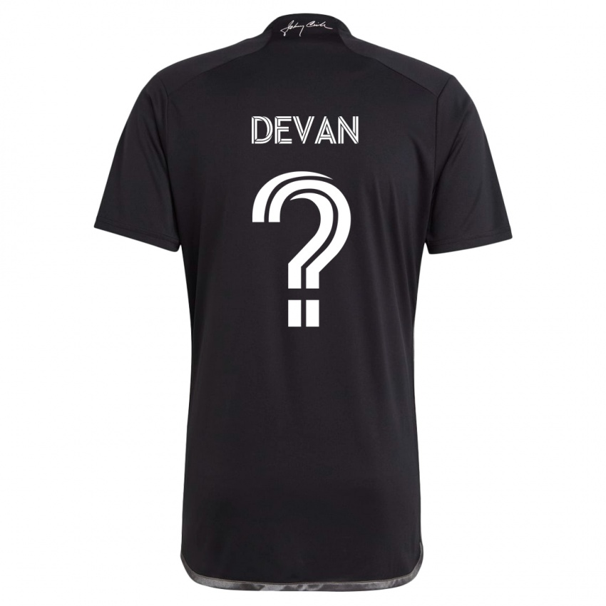 Niño Camiseta Liam Devan #0 Negro 2ª Equipación 2024/25 La Camisa México