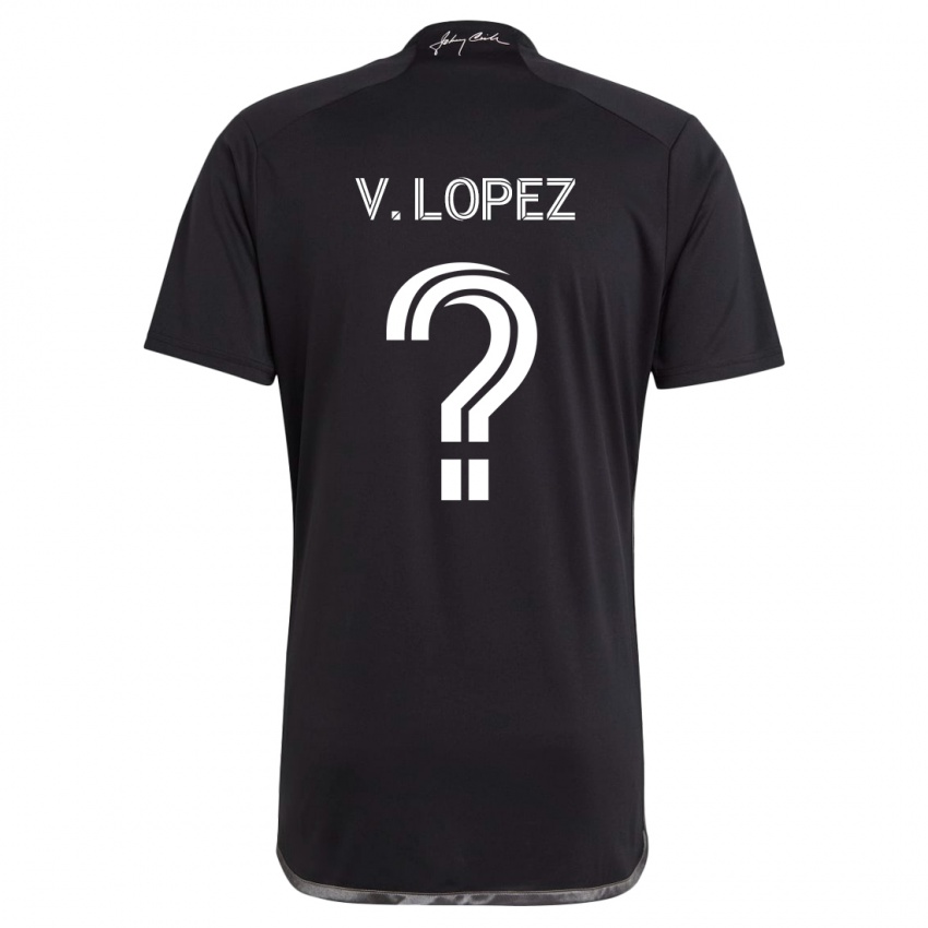 Niño Camiseta Alejandro Velazquez-Lopez #0 Negro 2ª Equipación 2024/25 La Camisa México