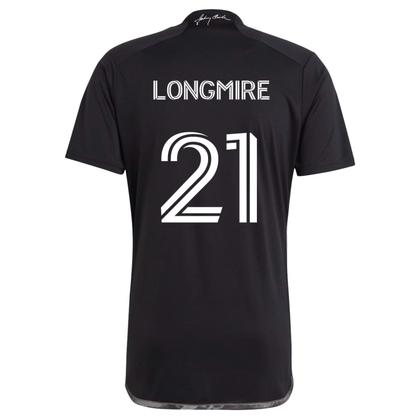 Niño Camiseta Ahmed Longmire #21 Negro 2ª Equipación 2024/25 La Camisa México