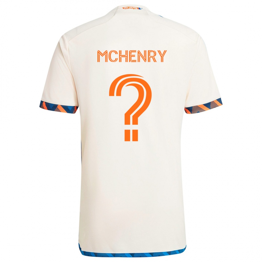 Niño Camiseta Nicholas Mchenry #0 Blanco Naranja 2ª Equipación 2024/25 La Camisa México