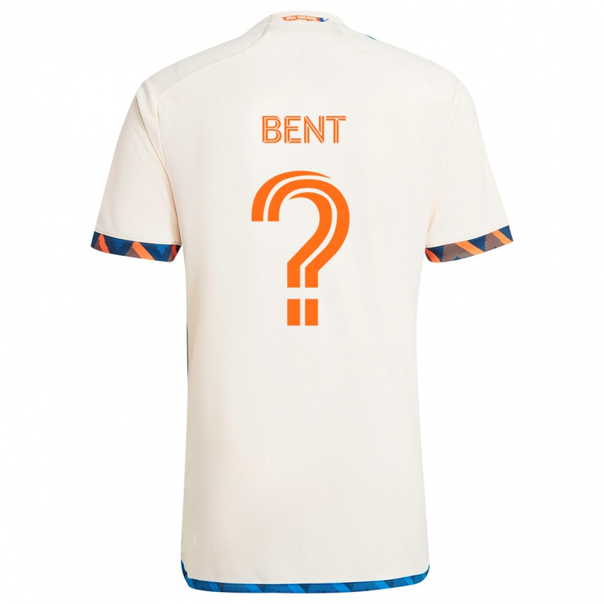 Niño Camiseta Brandon Bent #0 Blanco Naranja 2ª Equipación 2024/25 La Camisa México