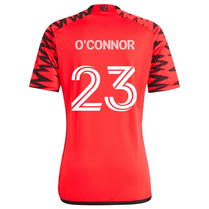 Niño Camiseta Aidan O'connor #23 Rojo Negro Blanco 2ª Equipación 2024/25 La Camisa México