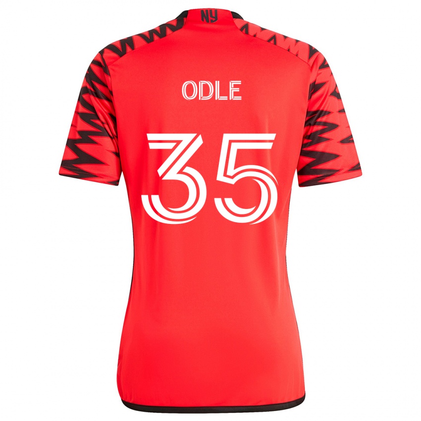 Niño Camiseta Dallas Odle #35 Rojo Negro Blanco 2ª Equipación 2024/25 La Camisa México