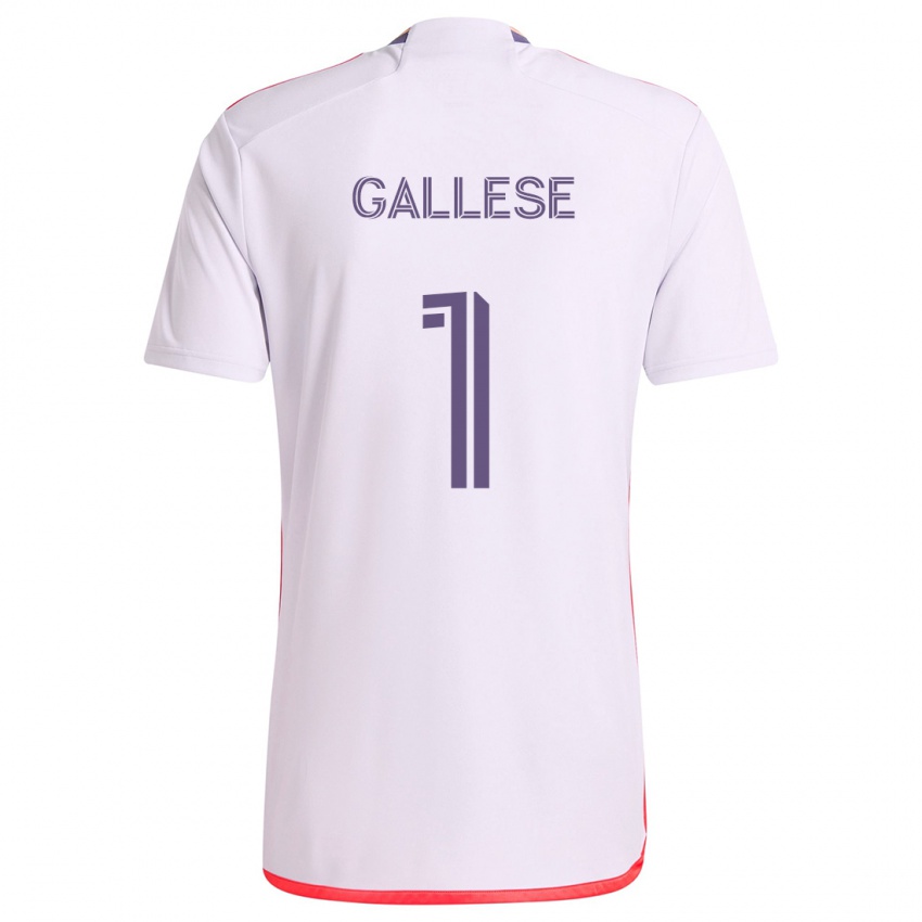 Niño Camiseta Pedro Gallese #1 Blanco Rojo Púrpura 2ª Equipación 2024/25 La Camisa México