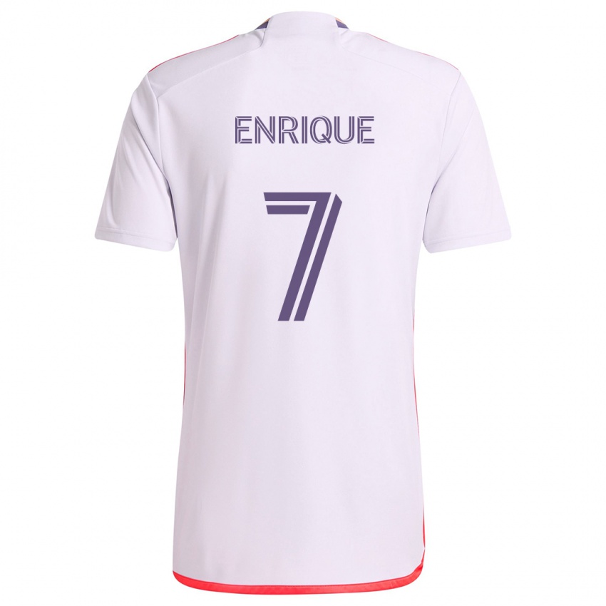 Niño Camiseta Ramiro Enrique #7 Blanco Rojo Púrpura 2ª Equipación 2024/25 La Camisa México