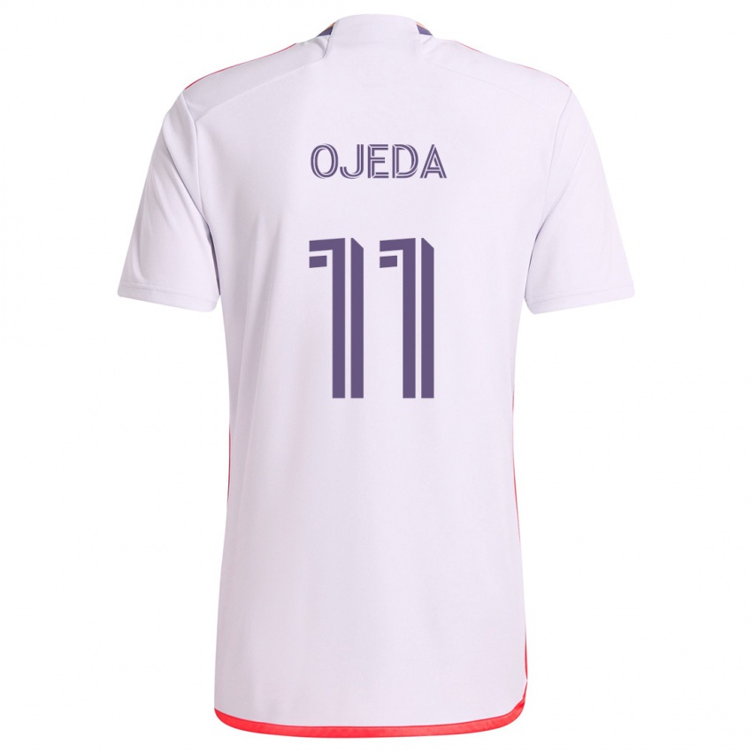 Niño Camiseta Martín Ojeda #11 Blanco Rojo Púrpura 2ª Equipación 2024/25 La Camisa México