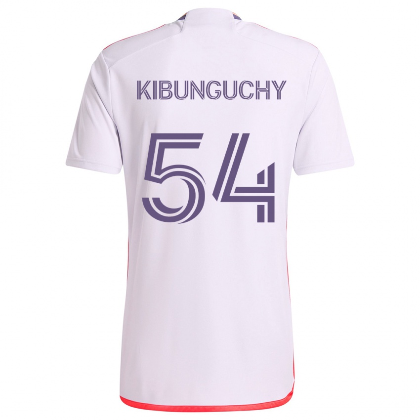 Niño Camiseta Nabi Kibunguchy #54 Blanco Rojo Púrpura 2ª Equipación 2024/25 La Camisa México