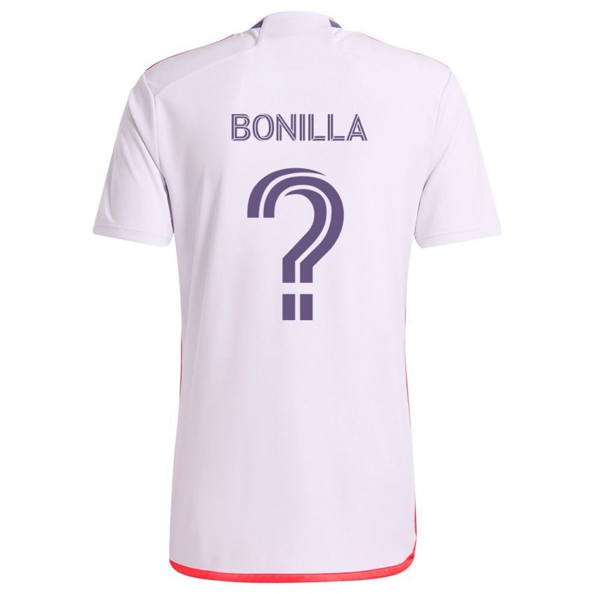 Niño Camiseta Jarell Bonilla #0 Blanco Rojo Púrpura 2ª Equipación 2024/25 La Camisa México