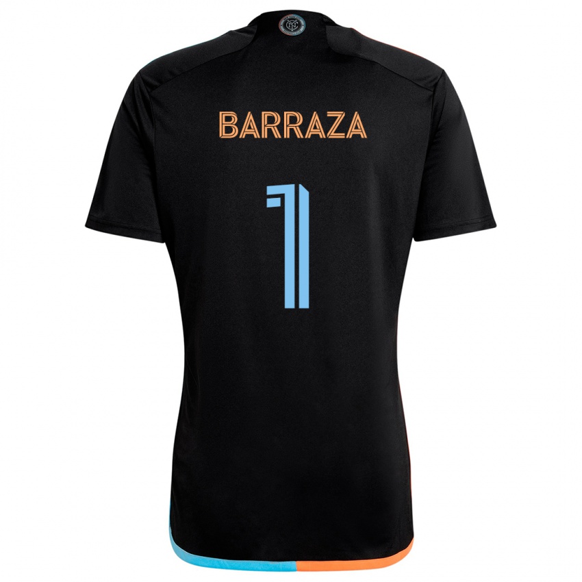 Niño Camiseta Luis Barraza #1 Negro Naranja Azul 2ª Equipación 2024/25 La Camisa México