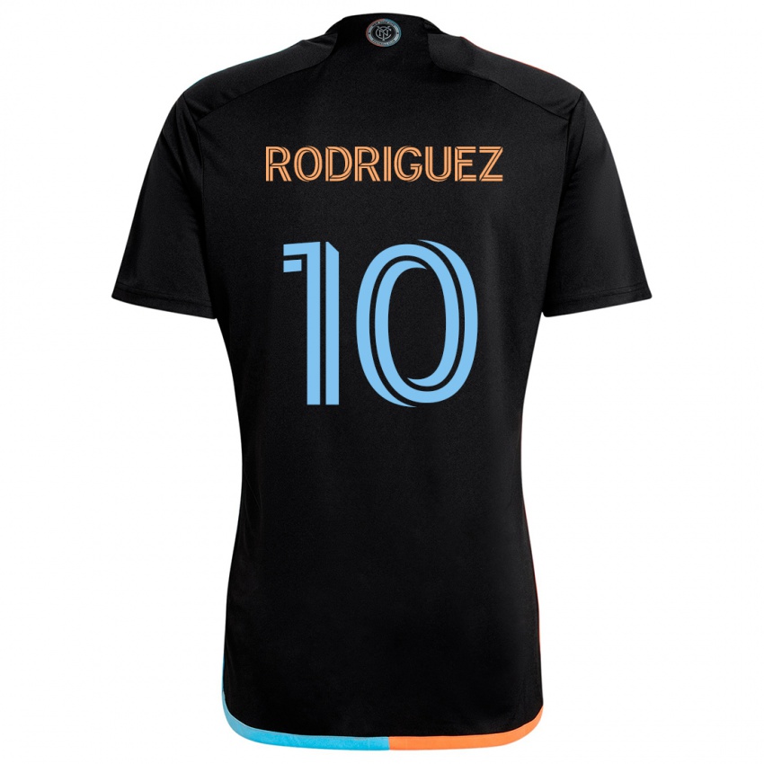 Niño Camiseta Santiago Rodríguez #10 Negro Naranja Azul 2ª Equipación 2024/25 La Camisa México