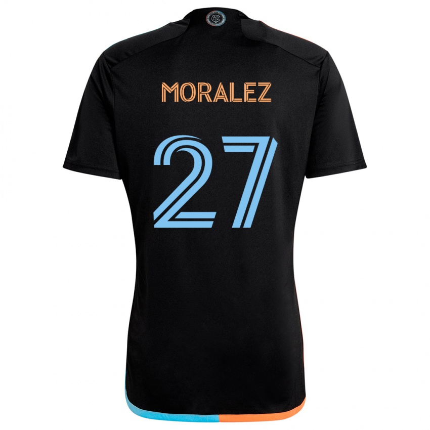 Niño Camiseta Maxi Moralez #27 Negro Naranja Azul 2ª Equipación 2024/25 La Camisa México