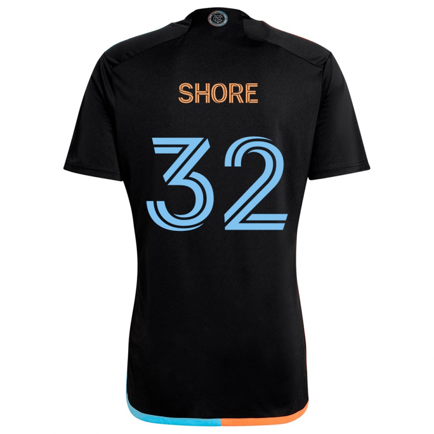 Niño Camiseta Jonathan Shore #32 Negro Naranja Azul 2ª Equipación 2024/25 La Camisa México