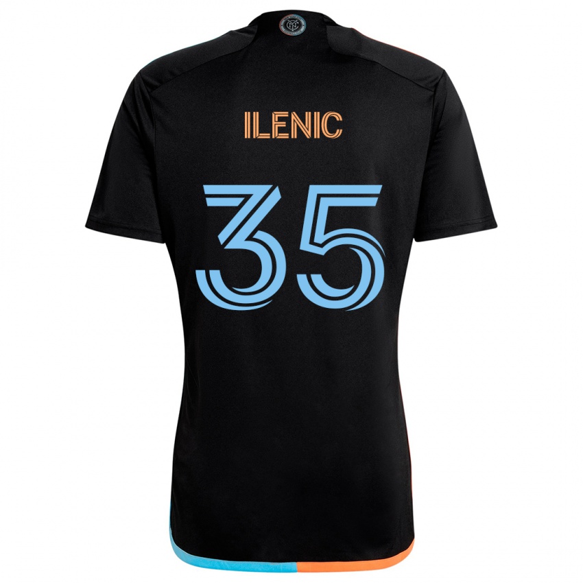 Niño Camiseta Mitja Ilenic #35 Negro Naranja Azul 2ª Equipación 2024/25 La Camisa México