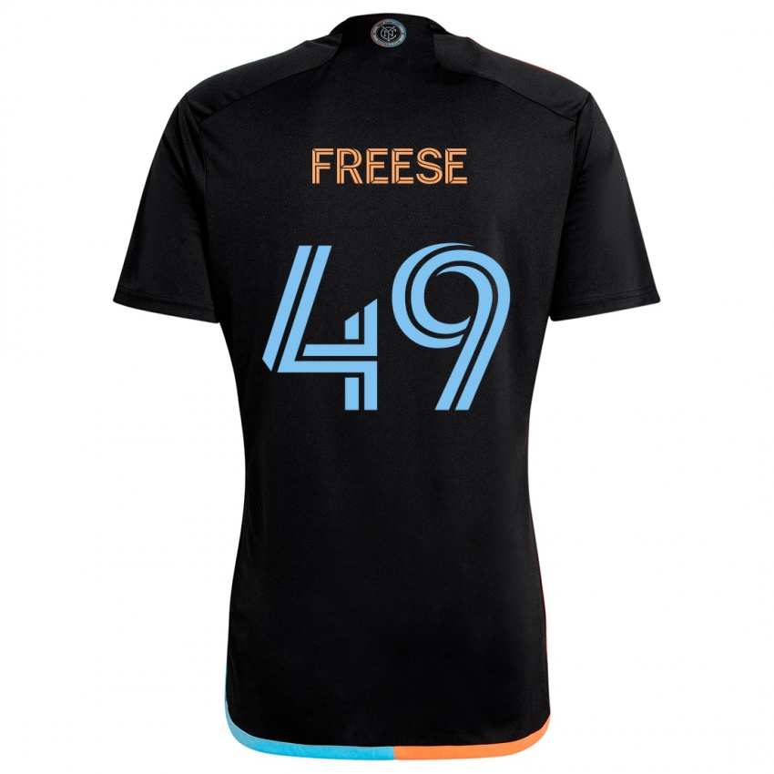 Niño Camiseta Matt Freese #49 Negro Naranja Azul 2ª Equipación 2024/25 La Camisa México