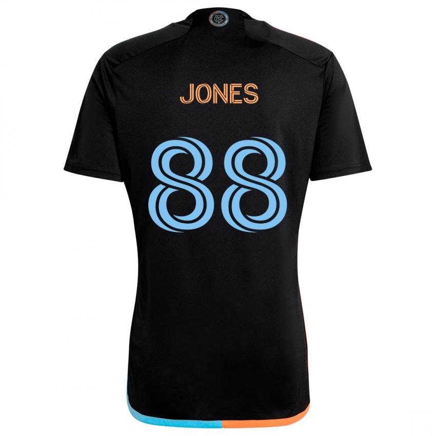 Niño Camiseta Malachi Jones #88 Negro Naranja Azul 2ª Equipación 2024/25 La Camisa México