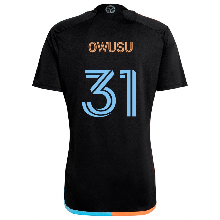 Niño Camiseta Samuel Owusu #31 Negro Naranja Azul 2ª Equipación 2024/25 La Camisa México