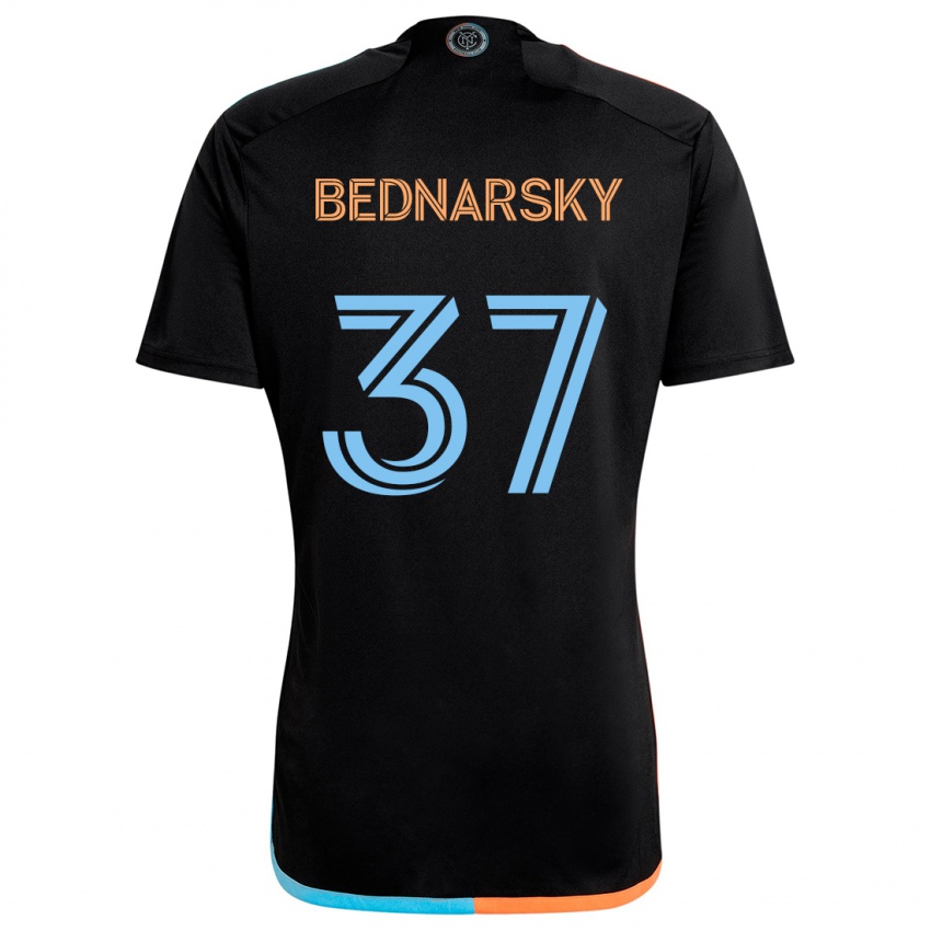 Niño Camiseta Stevo Bednarsky #37 Negro Naranja Azul 2ª Equipación 2024/25 La Camisa México