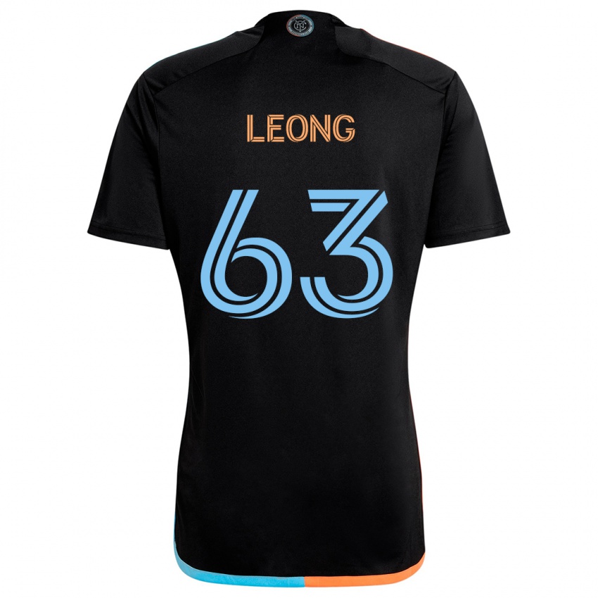 Niño Camiseta Matthew Leong #63 Negro Naranja Azul 2ª Equipación 2024/25 La Camisa México