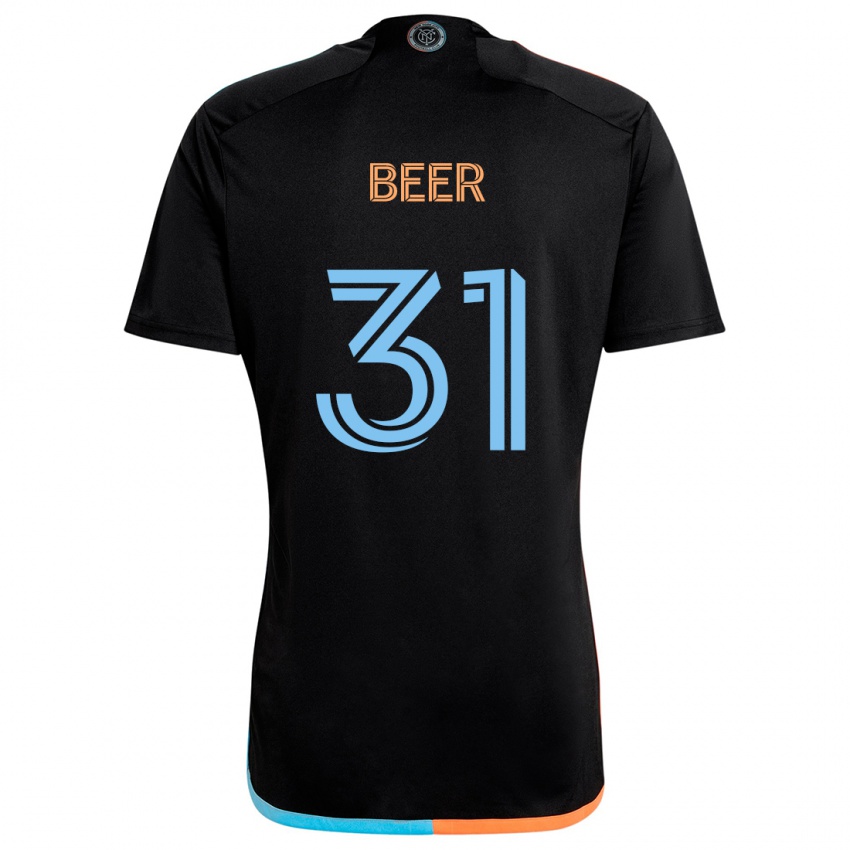 Niño Camiseta Jack Beer #31 Negro Naranja Azul 2ª Equipación 2024/25 La Camisa México