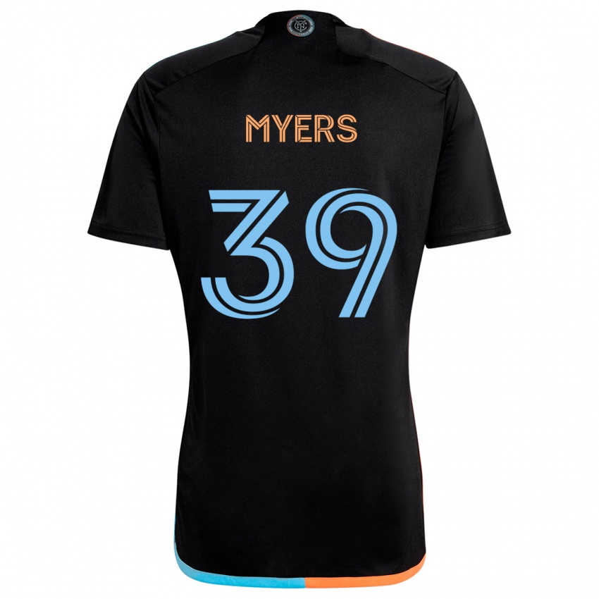 Niño Camiseta Md Myers #39 Negro Naranja Azul 2ª Equipación 2024/25 La Camisa México