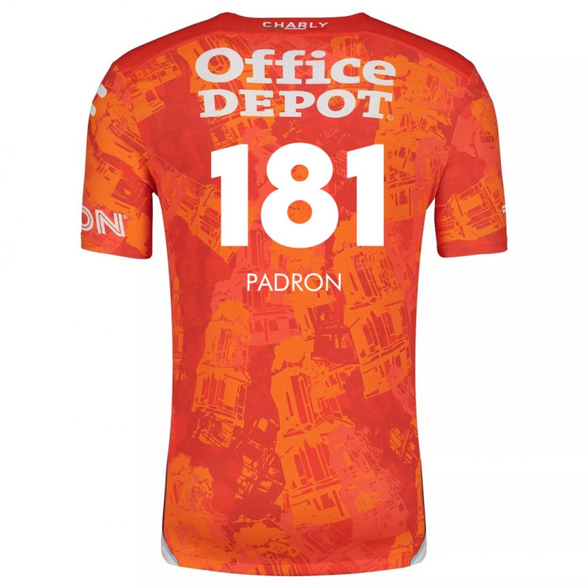 Niño Camiseta Romeo Padrón #181 Naranja Blanco 2ª Equipación 2024/25 La Camisa México