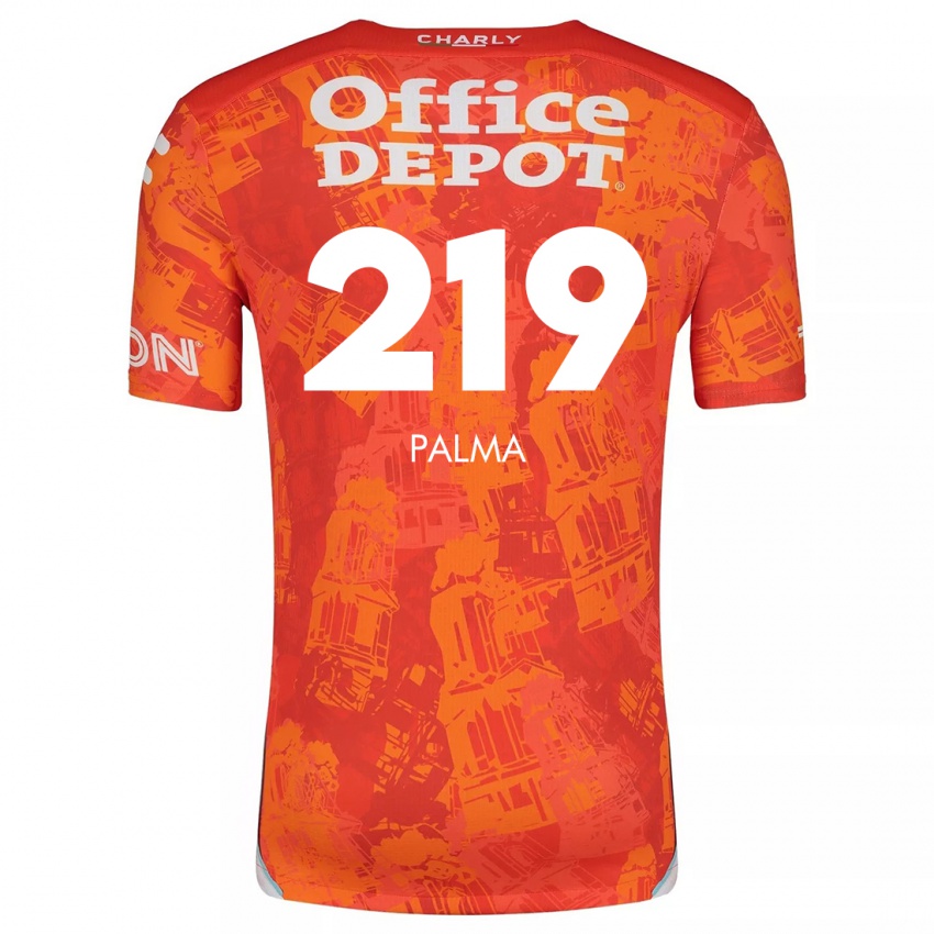 Niño Camiseta Pablo Palma #219 Naranja Blanco 2ª Equipación 2024/25 La Camisa México