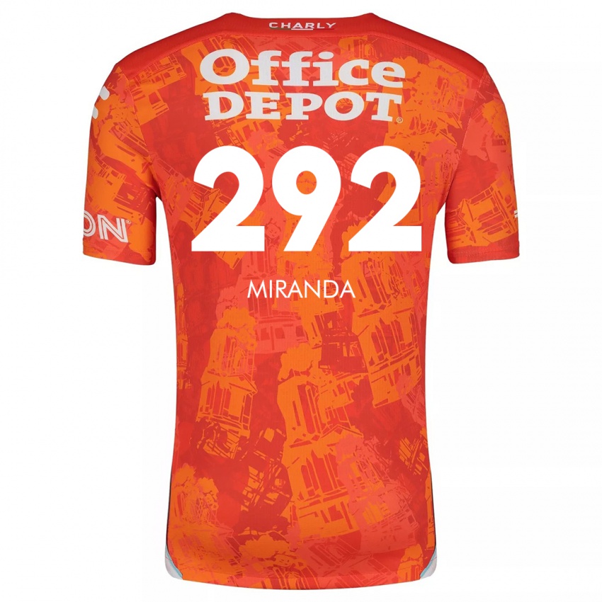 Niño Camiseta Herbey Miranda #292 Naranja Blanco 2ª Equipación 2024/25 La Camisa México