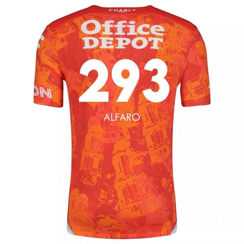 Niño Camiseta Cristóbal Alfaro #293 Naranja Blanco 2ª Equipación 2024/25 La Camisa México