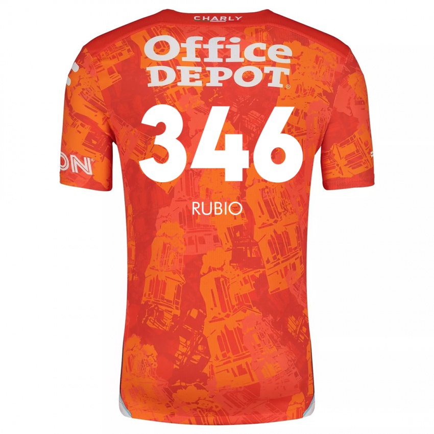 Niño Camiseta Mateo Rubio #346 Naranja Blanco 2ª Equipación 2024/25 La Camisa México