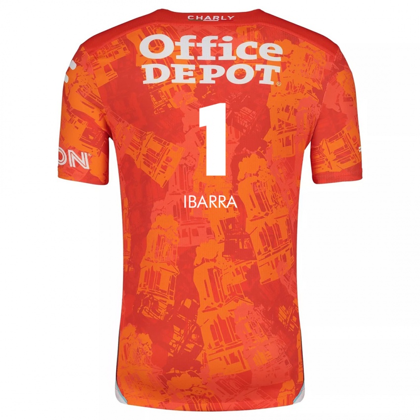 Niño Camiseta Fabiola Ibarra #1 Naranja Blanco 2ª Equipación 2024/25 La Camisa México