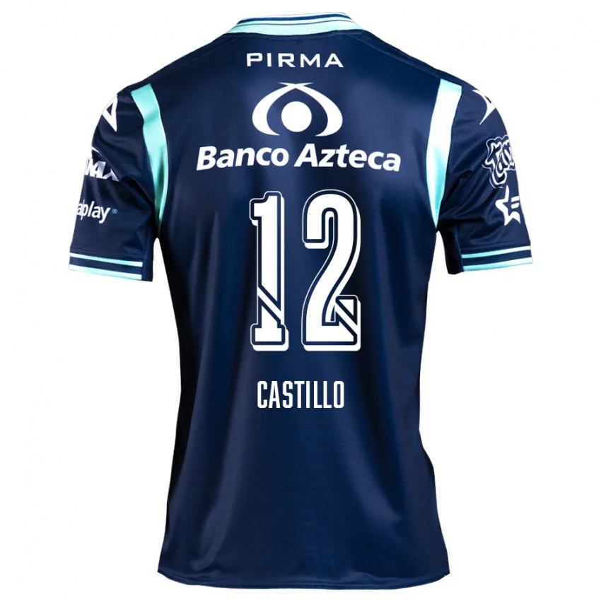 Niño Camiseta Raúl Castillo #12 Azul Marino 2ª Equipación 2024/25 La Camisa México