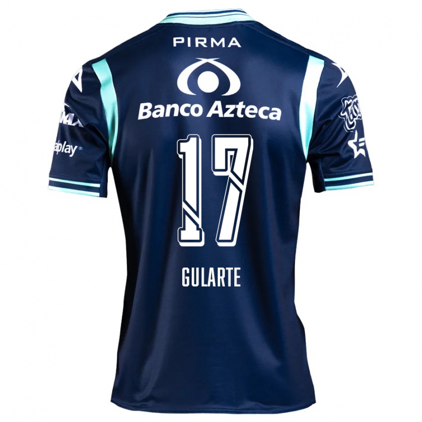 Niño Camiseta Emanuel Gularte #17 Azul Marino 2ª Equipación 2024/25 La Camisa México