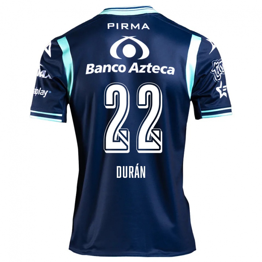 Niño Camiseta Rafael Durán #22 Azul Marino 2ª Equipación 2024/25 La Camisa México