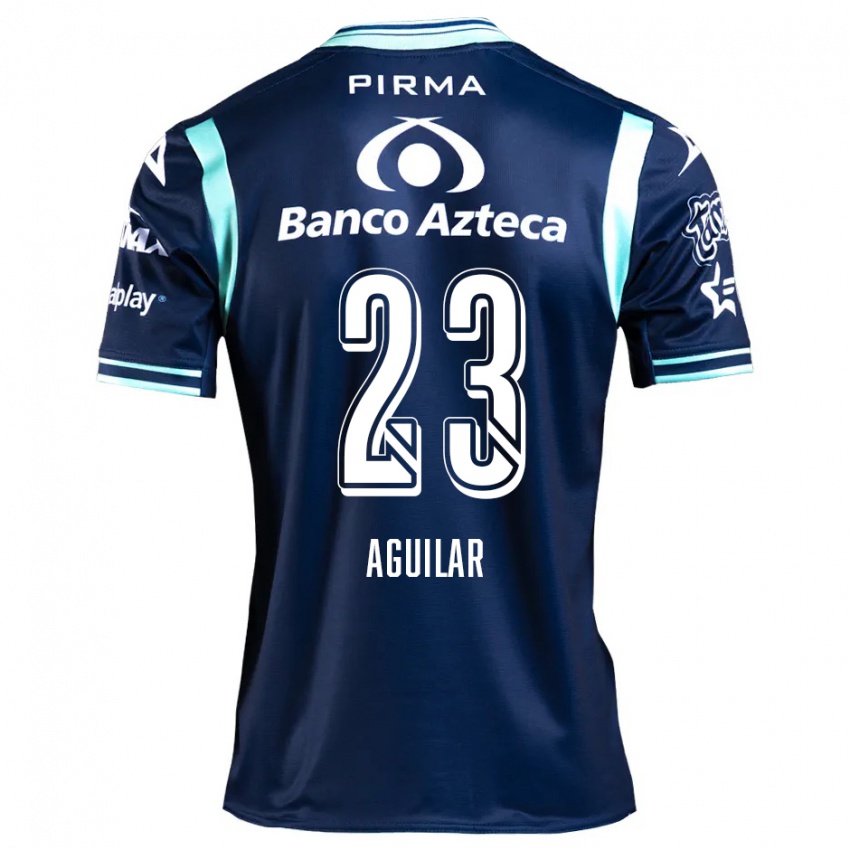 Niño Camiseta Daniel Aguilar #23 Azul Marino 2ª Equipación 2024/25 La Camisa México