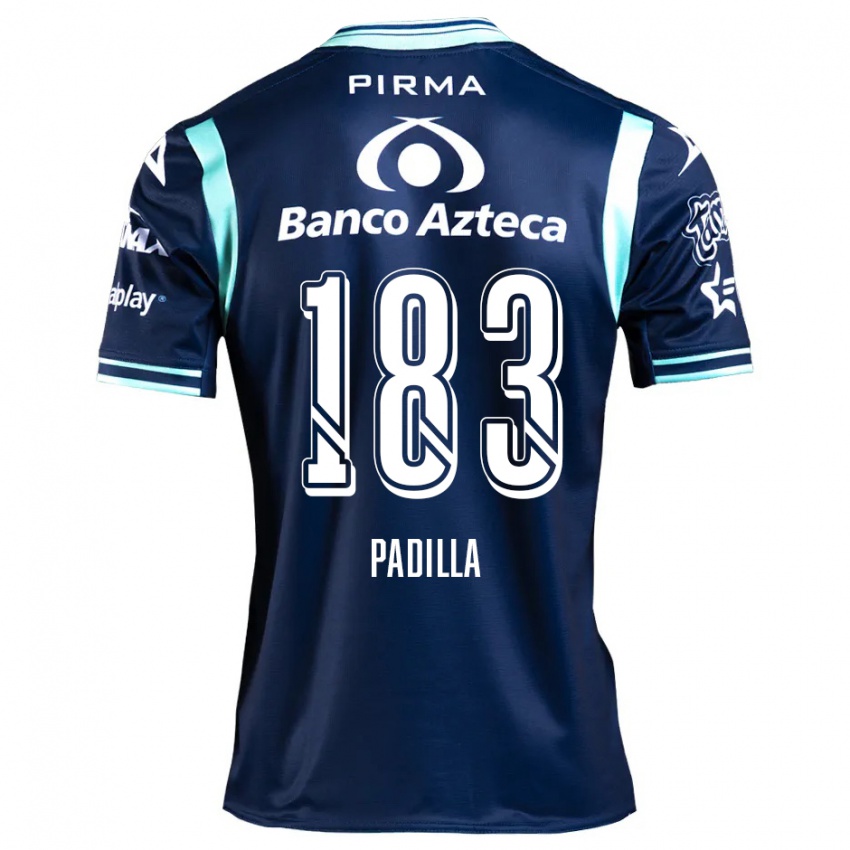 Niño Camiseta Donovan Padilla #183 Azul Marino 2ª Equipación 2024/25 La Camisa México