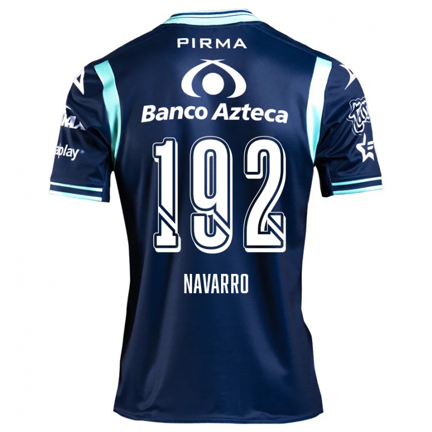 Niño Camiseta Eduardo Navarro #192 Azul Marino 2ª Equipación 2024/25 La Camisa México