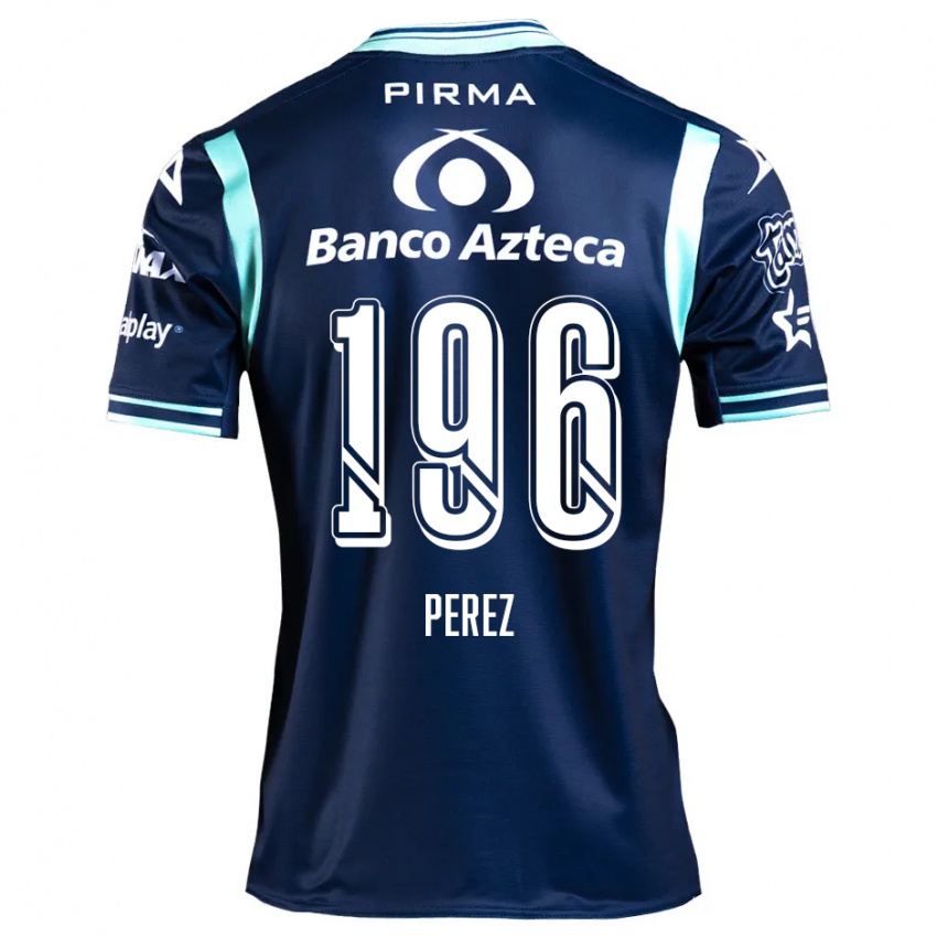 Niño Camiseta Arez Pérez #196 Azul Marino 2ª Equipación 2024/25 La Camisa México