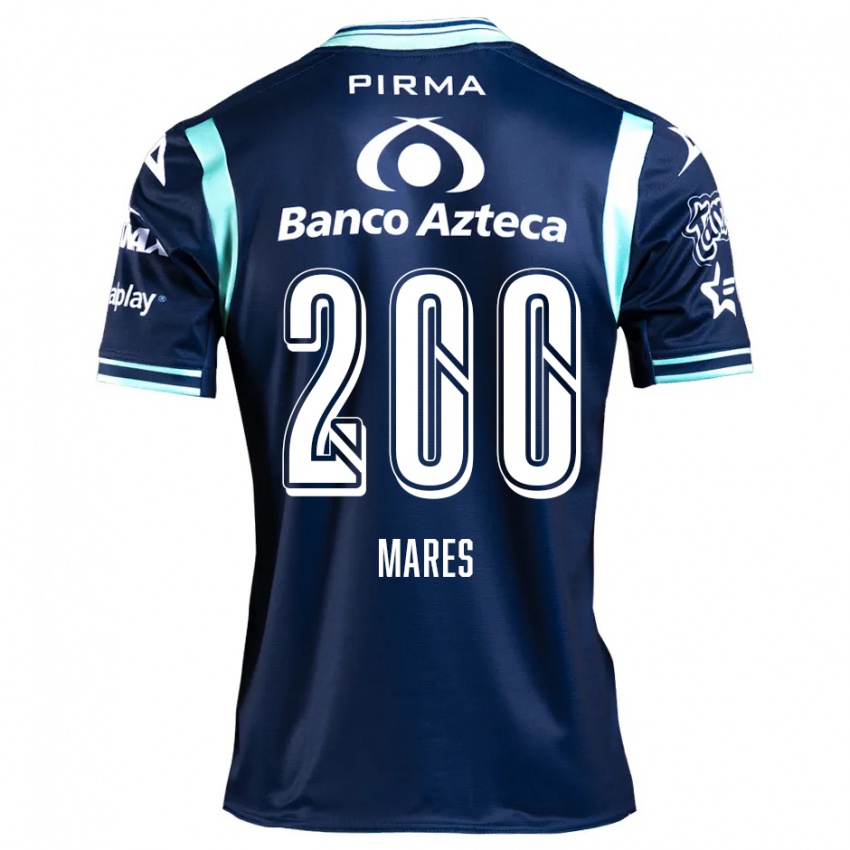 Niño Camiseta Cristian Mares #200 Azul Marino 2ª Equipación 2024/25 La Camisa México