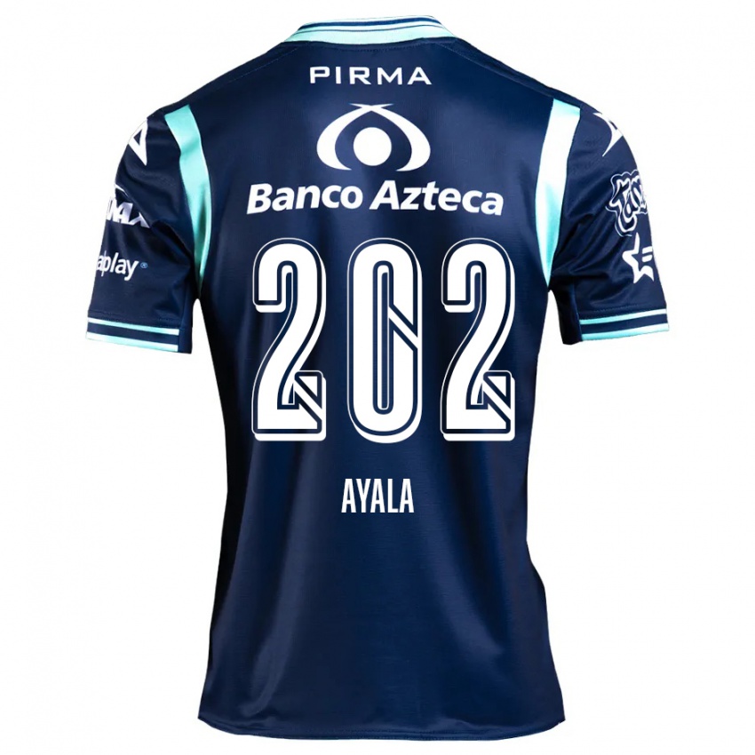 Niño Camiseta Diego Ayala #202 Azul Marino 2ª Equipación 2024/25 La Camisa México